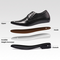 Chaussures en cuir tendance pour hommes, rehaussantes invisibles de 6 cm, vente en gros d'usine, fabricant de chaussures de ville formelles sur mesure
