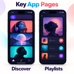 Soluciones Personalizadas de Aplicaciones de <span class=keywords><strong>Música</strong></span> en Streaming <span class=keywords><strong>para</strong></span> iOS y Android con Gestión de Listas de Reproducción y Reproducción Sin Conexión LionCreate - Product Image 3