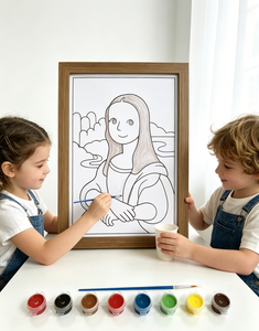 Kit Artistico in Velluto Fai-da-Te all'Ingrosso, Set Educativo per Bambini con Dipinto Famoso della Madonna di <span class=keywords><strong>Gioconda</strong></span>, Giocattolo Artigianale Fatto a Mano - Product Image 5