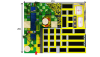 Parc de trampolines Jungle Adventure en acier inoxydable avec toboggan, cabane dans les arbres et motifs animaliers, aire de jeux intérieure commerciale pour enfants et adultes
