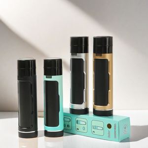 Molino de Hierbas Manual de Plástico de Dos Tubos, Triturador de Tabaco Portátil con Estuche de Almacenamiento, Venta al por Mayor de Moda - Product Image 3