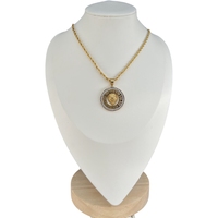 Beiyan marque haute qualité bijoux de mode en acier inoxydable Zircon brillant grande muraille motif doré tête de Lion pendentif