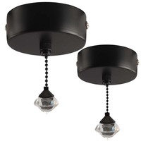 Interruptor de Cadena de Cristal para Techo, Estilo Vintage Azul-Verde y Negro, para Uso Doméstico, Origen China, para Comercio Electrónico Transfronterizo