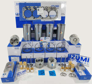 Suku Cadang Mesin untuk <span class=keywords><strong>4JB1</strong></span> 4HK1 4HG1 4LE1 4JA1 4BE1 4JJ1 4HF1 4JG2 Piston Gasket Mesin Diesel Overhaul Rebuild Liner Kit - Product Image 1