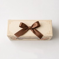 Emballage personnalisé pour boîte à rouleaux de cannelle, boîte à biscuits à 6 compartiments avec couvercle transparent