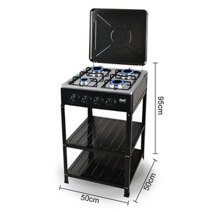 <strong>4</strong>-<strong>Burner</strong> Portable <strong>Gas</strong> Stove Design Precise Flame Control Long-Term Black Stainless Steel <strong>Cooker</strong> with Low Energy Consumption - Product Image 3