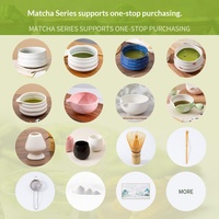 Ensemble de Matcha en Céramique Personnalisable pour l'Exportation, Bol à Bec Verseur, Outil de Mélange de Thé Esthétique, Bol à Matcha Style Japonais - Ajoutez votre Logo