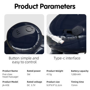 Elettrico Cordless EMS massaggiatore per capelli con nodi di massaggio massaggiatore portatile per Scratcher massaggiatore per pulizia profonda - Product Image 6