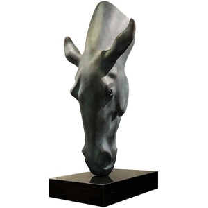 Escultura de Caballo de Acero Inoxidable, Fibra de Vidrio, Madera y Resina Transparente, Adorno Grande Personalizado para Decoración de Vestíbulos de Hoteles y Villas en Guangdong - Product Image 2