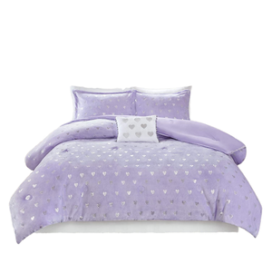 Luxury Microfiber Duvet Cover <b>Set</b> with Custom Pillowcase Pattern Modern Style 200TC Thread Count All-Season <b>Bedding</b> - Product Image 1