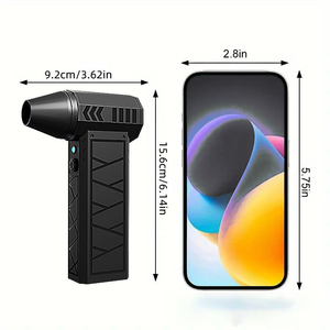 Ventilateur turbo rechargeable par USB, facile à transporter, souffleur puissant à trois vitesses réglables pour le nettoyage extérieur des voitures - Product Image 2