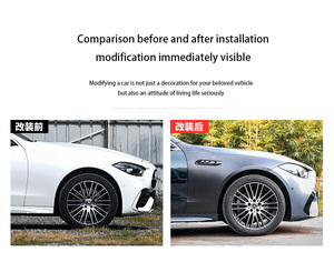 Pare-chocs avant en fer pour Mercedes Classe C W206 2022-2024, modèle Pharri W206 <span class=keywords><strong>C63S</strong></span> AMG, avec garnitures d'aération latérales - Product Image 3
