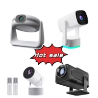 Mini Vidéoprojecteur Portable Hy300 Domestique Sans Fil 4K HD Projecteur WIFI6 Smart Android 12 1080P LED Cinéma Maison HD pour Téléphone