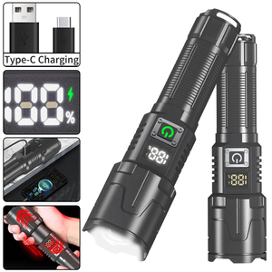 30W <span class=keywords><strong>LED</strong></span> 1000m dài phạm vi đèn Pin ba bánh răng thông minh hiển thị kỹ thuật số 1200Lumens Đèn pin Loại-C hỗ trợ đầu ra Cắm Trại ánh sáng - Product Image 4