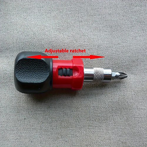 Mini kit d'outils à main multifonctionnel : grattoir et tournevis réversibles en acier, action rapide et variété de broches, durable - Product Image 3