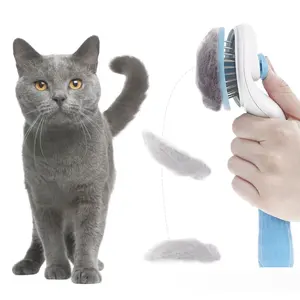Pet tarak saç fırçası paslanmaz çelik ince kalın iğne köpek tarak kedi kendini temizleme epilasyon tarak