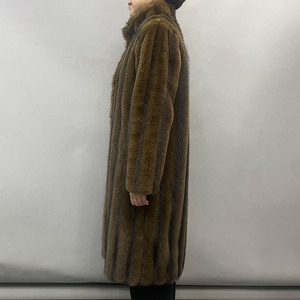 <span class=keywords><strong>Cappotto</strong></span> <span class=keywords><strong>Lungo</strong></span> <span class=keywords><strong>in</strong></span> Finta <span class=keywords><strong>Pelliccia</strong></span> di Visone Ecologica con Collo Alto, Morbido e Caldo, Lussuoso per Donna - Product Image 2