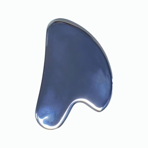Tabla Gua Sha portátil de acero inoxidable 304, herramienta práctica de masaje para el rostro y el cuerpo, relajación, tratamiento diario de la piel - Product Image 2