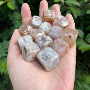 Khối Lập Phương Đá Mã Não Hình Vuông Tự Nhiên, Đá Nén Pha Lê Hoa Mã Não Để Trang Trí Nhà Cửa 2Cm - Product Image 5