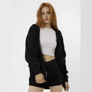 Explosiones Otoño/Invierno suéter cremallera Sudadera con capucha moda Color sólido manga larga abrigo deportivo con bolsillos - Product Image 4