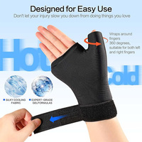 Bingyuan OEM Gant de compression en gel souple pour le pouce et le poignet, réutilisable, thérapie chaude/froide pour l'arthrite et les gonflements 40-52IN