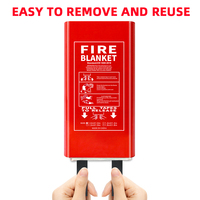 100% couverture anti-feu d'urgence en fibre de verre pour la maison cuisine isolation ignifuge et Protection de survie sécurité anti-incendie