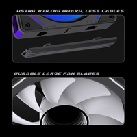 Lovingcool 120mm RVB ARGB ventilateur épissage blocs de construction coloré CPU refroidisseur ventilateur pour PC radiateur processeur refroidissement