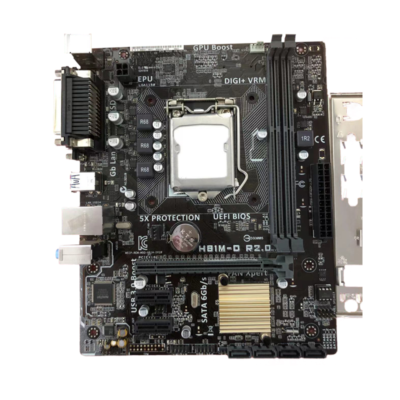 Материнская плата для игр и офиса HB1M-0 R2.0 LGA 1155 Core i3 i5 i7 CPU VGA основная плата