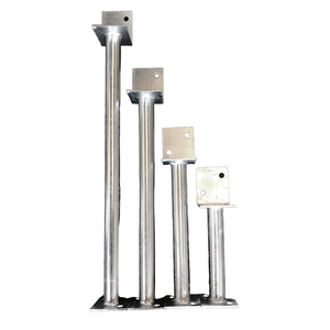 Support de poteau de clôture soudé galvanisé à chaud, support en L pour béton, connecteur de bois, ancrage de poteau - Product Image 6