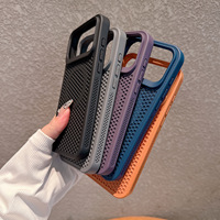 Coque rigide magnétique en nid d'abeille pour iPhone 17 Pro Max 16 15, dissipation thermique, respectueuse de la peau
