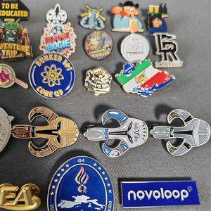 Pins de solapa de esmalte duro y blando, broches y insignias de metal con logotipo, personalizados de fábrica, de moda y bonitos, para días importantes - Product Image 1