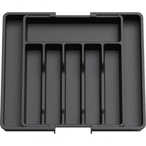 Organisateur de couverts extensible en plastique sans BPA, grand format, réglable, pour tiroir de cuisine, plateau de rangement pour ustensiles, Lifewit - Product Image 1