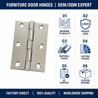 Charnières de porte en aluminium ODM, électroplaquées, résistantes aux intempéries, de qualité industrielle, pour portes lourdes d'entrepôts et d'usines