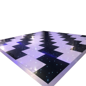 Haute Brillant Blanc Starlit <span class=keywords><strong>LED</strong></span> Tapis <span class=keywords><strong>De</strong></span> Danse Carreaux Étanche pour Mariage Hôtels KTV Blanc Chaud PVC Lampe Corps Scène Lumières - Product Image 3