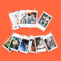 Bingkai Magnet Kulkas Akrilik OEM untuk Foto Polaroid, Magnet Kulkas untuk Foto Fujifilm Instax Mini