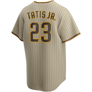 Vente en gros de shorts brodés respirants en jersey de baseball blanc de haute qualité pour hommes Tatis Jr. - Product Image 3