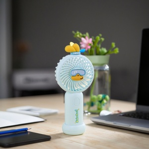 Multifunctional Mini Handheld Fan <b>Three</b> Speeds Battery Rechargeable Mini Fan Portable Wearable Fans for Gift Children - Product Image 6