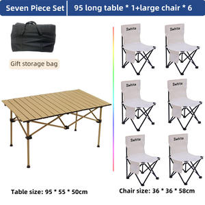 Ensemble de table et chaises pliantes portables <span class=keywords><strong>pour</strong></span> camping et repas en plein air – Vente en gros - Product Image 5