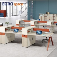EGROspace Mobilier de bureau au design moderne et élégant, table modulaire pour coworking, poste de travail