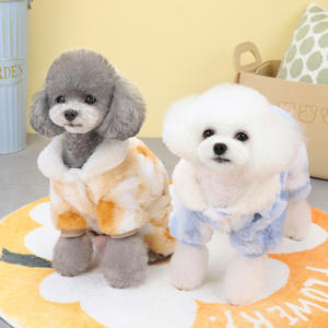 कुत्तों के लिए थोक गर्म बिक्री सांस लेने योग्य पर्यावरण के अनुकूल आधुनिक कपास कोट शीतकालीन क्रिसमस छुट्टी टाई-रंगे प्रिंट - Product Image 2