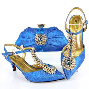 गुआंगज़ौ Tofine कंपनी उच्च गुणवत्ता फैशन जूते और मिलान बैग सूट महिलाओं के लिए