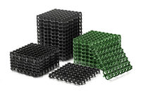 Grilles de stationnement en plastique perméable à la circulation pour pelouse, en PP plastifié, robustes, pour la vente en gros