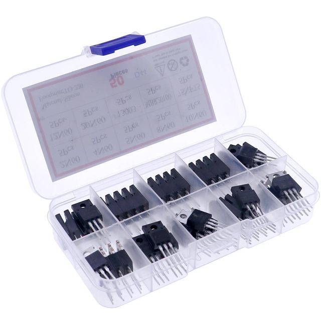 10 Types of Field Effect Transistors TO-220 Through Hole Package Direct Insert Models 2N60/4N60/8N60/13003/75NF75