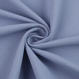OEM su misura all'ingrosso maglia a coste poliammide Spandex tessuto a righe tessuto ad alta resistenza per reggiseni e Leggings da palestra