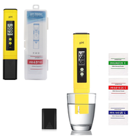 Medidor de pH Portátil, Medidor de Acidez, Lápiz de Prueba de pH02, Alcalinidad, Lápiz de pH de Alta Precisión para Peceras, Detector de Calidad del Agua