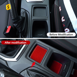 Junta de ranura de puerta de taza de agua de carbono Shasha, accesorios de coche de fibra de carbono suave, pegatinas para <span class=keywords><strong>Subaru</strong></span> WRX 2022 2023 - Product Image 2