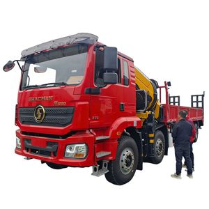 Grue à flèche articulée 28 tonnes montée sur camion, grue à bras pliant montée sur camion 8x4 avec échelle arrière à vendre - Product Image 1