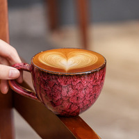 250ML Traditionnel Personnalisé Coloré Tasse Marbre Motif Céramique Thé Tasse À Café Four Main Latte Eau Lait Petit Déjeuner Tasse