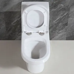 Modern Big Sanitario Wc satu bagian memanjang Siphon Dual Flush Toilet mangkuk kamar mandi porselen WC