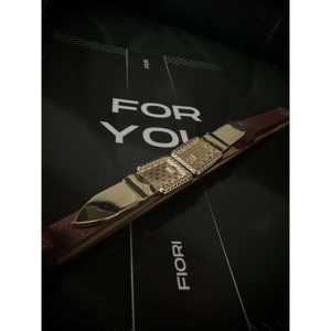 Cinturón de Cuero Genuino Fiori para Mujer, Piel de Vaca, Color Sólido, Hebilla Rectangular, Ajustable y Duradero - Product Image 3